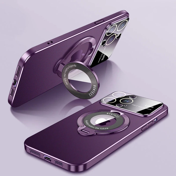 seraCase MagSafe Frosted iPhone Case with Standing Holder for For iPhone 15Pro Max / Dark Purple