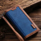 seraCase Luxury Leather Magnetic Flip Samsung Case with Strap for Samsung S24 Ultra / Blue