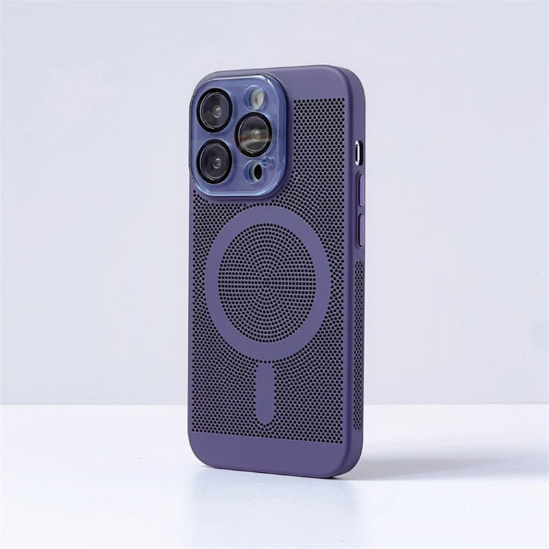seraCase Mesh Design MagSafe iPhone Case for iPhone 15 Pro Max / Purple