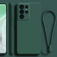 seraCase Official Silicone Lanyard Samsung Case for Samsung S20 / Dark Green