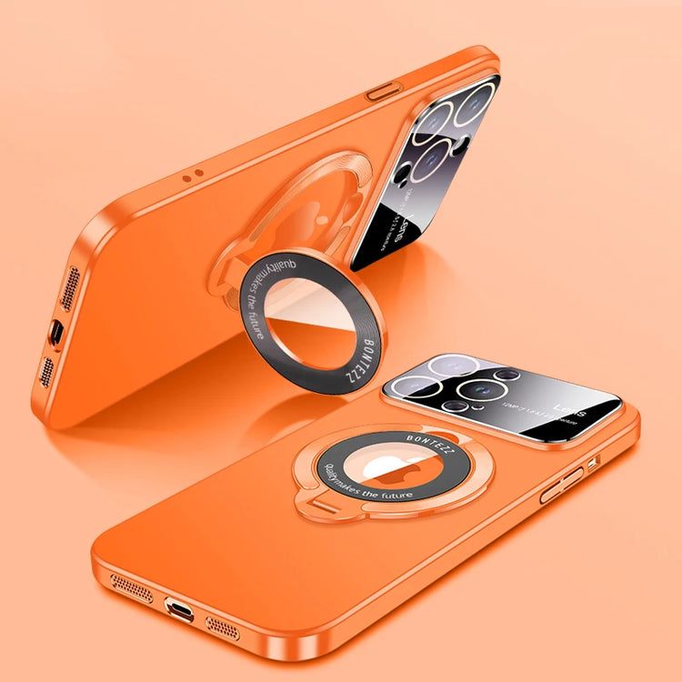 seraCase MagSafe Frosted iPhone Case with Standing Holder for For iPhone 15Pro Max / Orange