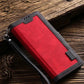 seraCase Luxury Leather Magnetic Flip Samsung Case with Strap for Samsung S24 Ultra / Red