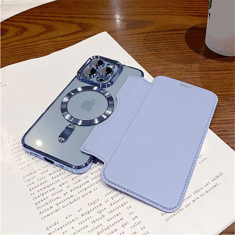 seraCase Luxury Leather Flip Magnetic iPhone Case for