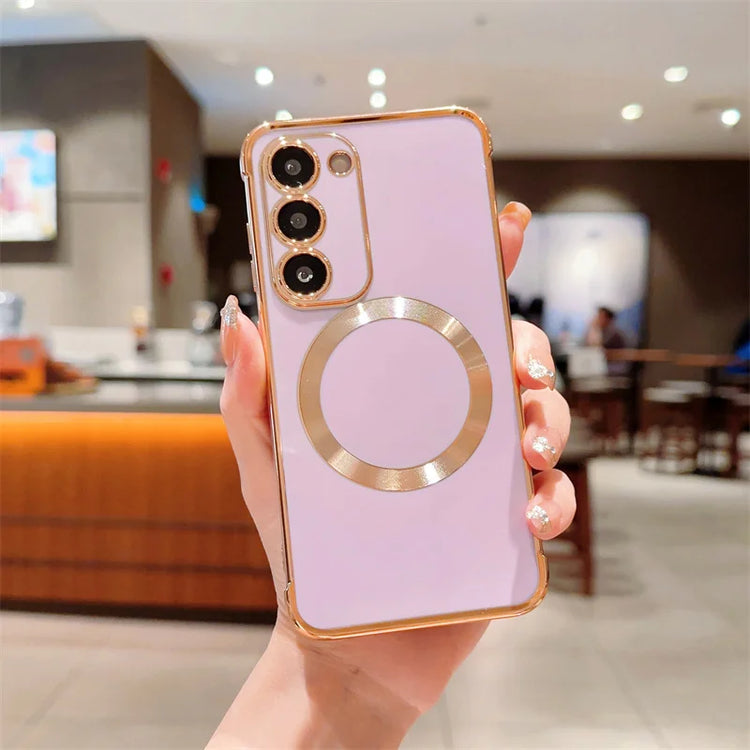 seraCase Luxury Magnetic Wireless Charging Samsung Case for