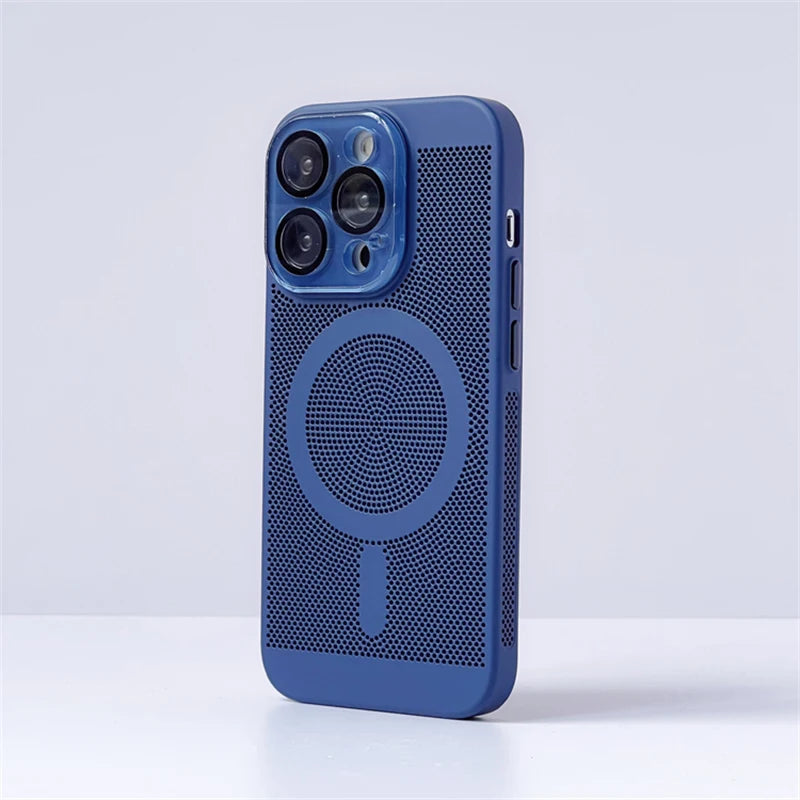 seraCase Mesh Design MagSafe iPhone Case for iPhone 15 Pro Max / Blue