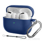 seraCase Airpods Case with Key Chain and Lanyard for AirPod Pro2 / Dark Blue with Hook