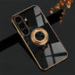 seraCase Cute Electroplated Samsung Case With Ring Holder for Samsung S24 Ultra / Black