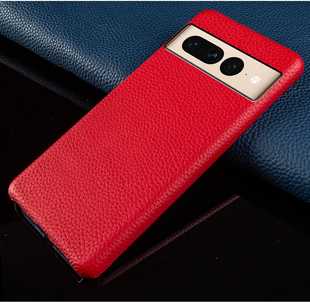 seraCase Handmade Leather Pixel Case for Google Pixel 6 5G / Red