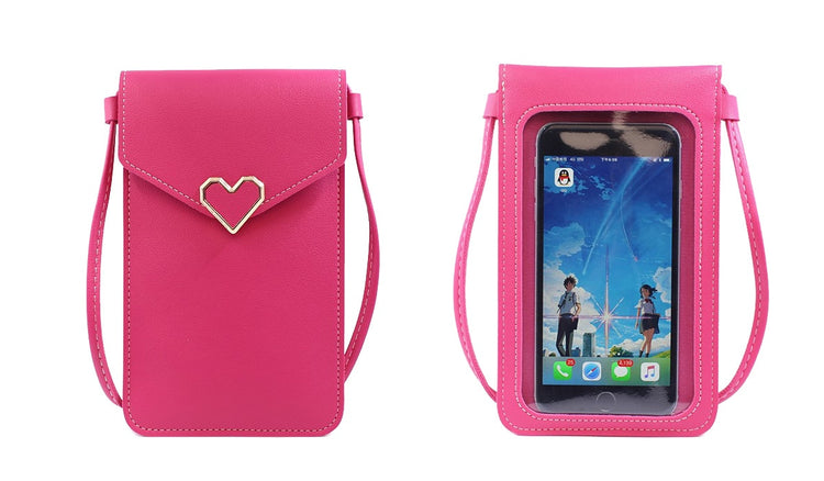 seraCase Cute Touchscreen Shoulder Phone Bag for Rose
