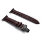 seraCase Luxury Italian Leather iWatch Strap for 38MM 40MM 41MM / Brown 1 - Black