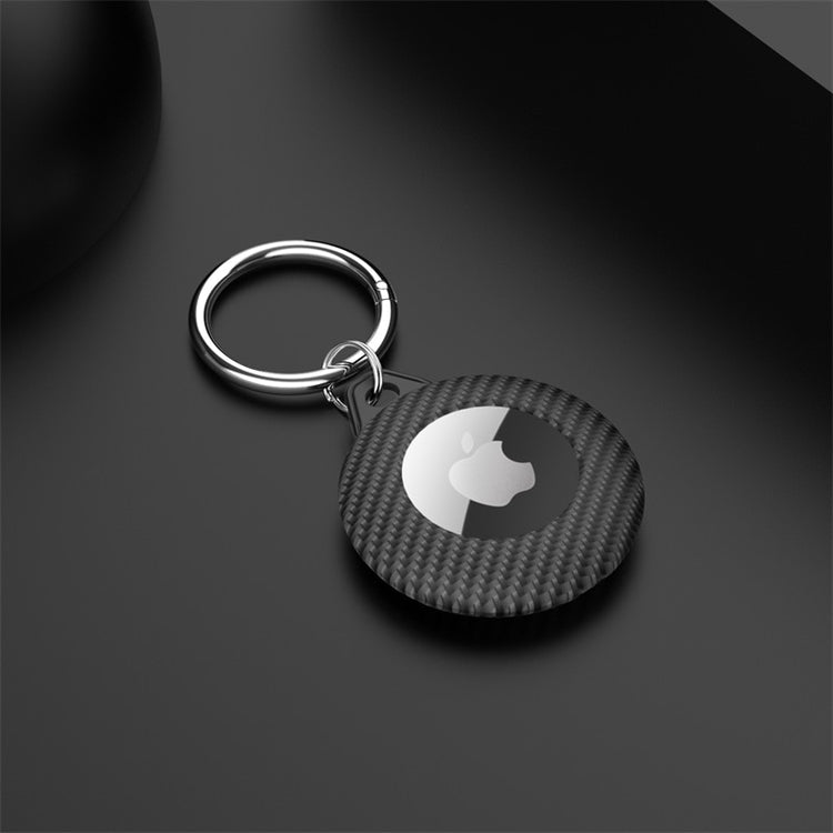 seraCase Carbon Apple AirTag Keychain Case for Black