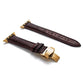 seraCase Luxury Italian Leather iWatch Strap for 38MM 40MM 41MM / Brown 2 - Gold