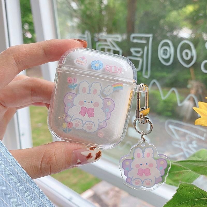 seraCase Cute Floral Clear AirPods Case for AirPods 1 or 2 / 8