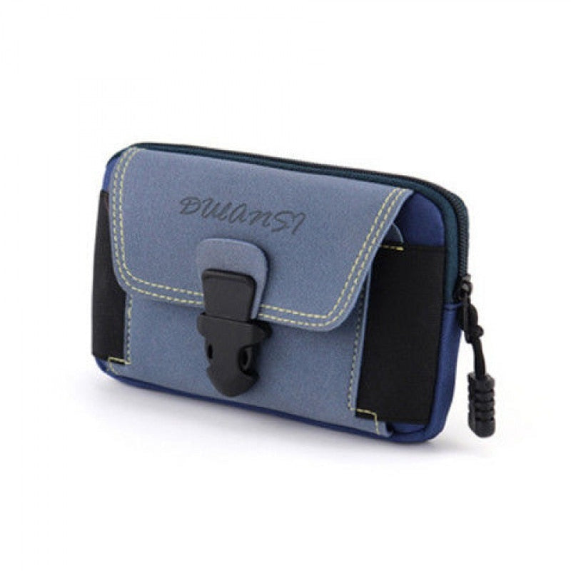 seraCase Waterproof Canvas Waist Mobile Case for 2 Layer Blue HB