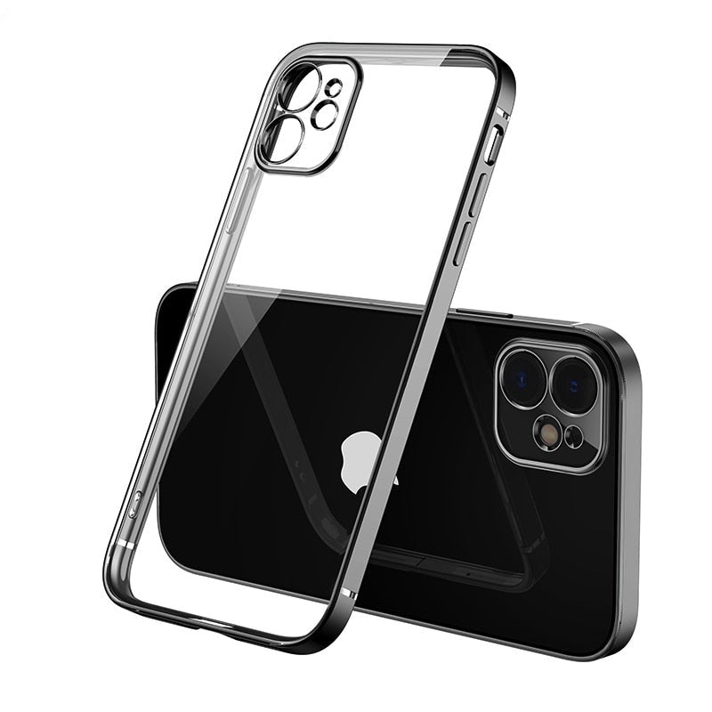 seraCase Soft Silicone Transparent iPhone Case for iPhone 13 Pro Max / Black