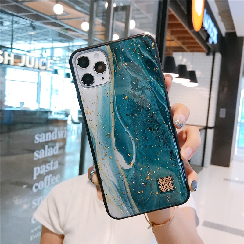 seraCase Luxury Jade Marble iPhone Case for iPhone 14 Pro Max / Style 11