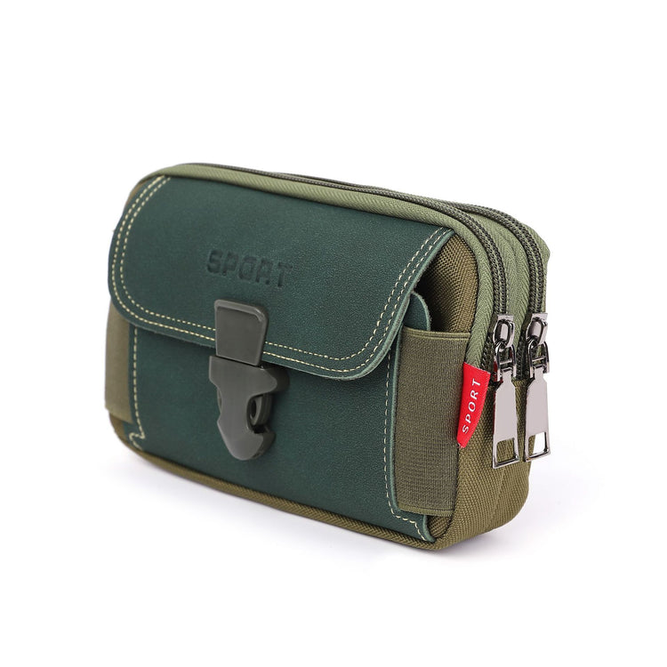 seraCase Waterproof Canvas Waist Mobile Case for 3 Layer Green HB