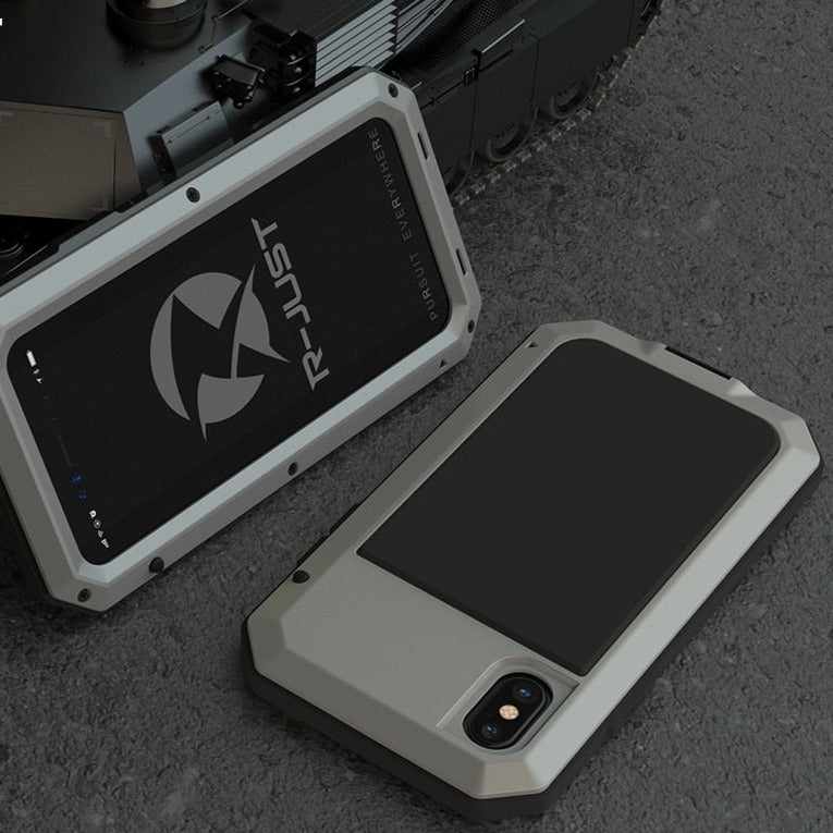 seraCase Heavy Duty Aluminium Armor iPhone Case for iPhone 14 Pro Max / Silver