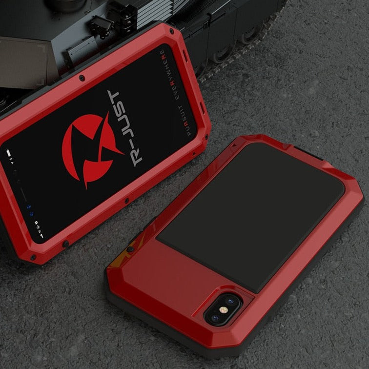 seraCase Heavy Duty Aluminium Armor iPhone Case for iPhone 14 Pro Max / Red