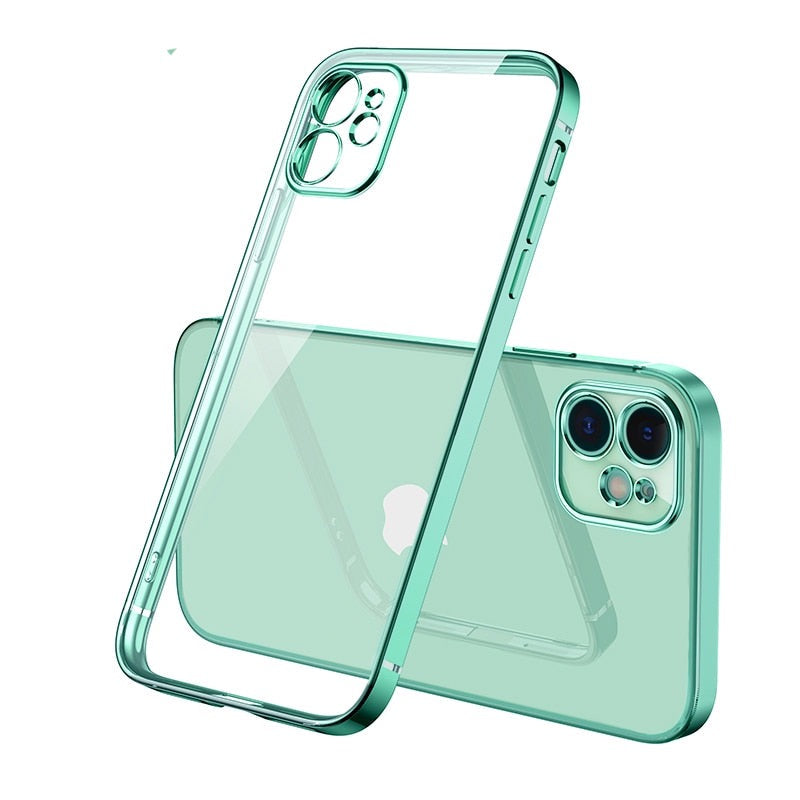 seraCase Soft Silicone Transparent iPhone Case for iPhone 13 Pro Max / Green