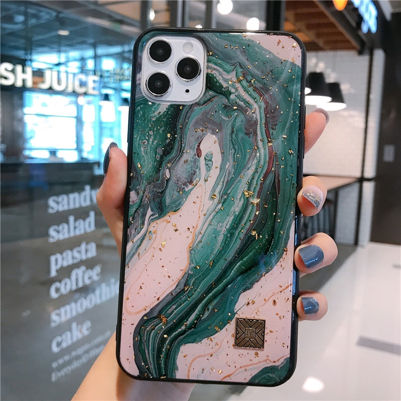 seraCase Luxury Jade Marble iPhone Case for iPhone 14 Pro Max / Style 12
