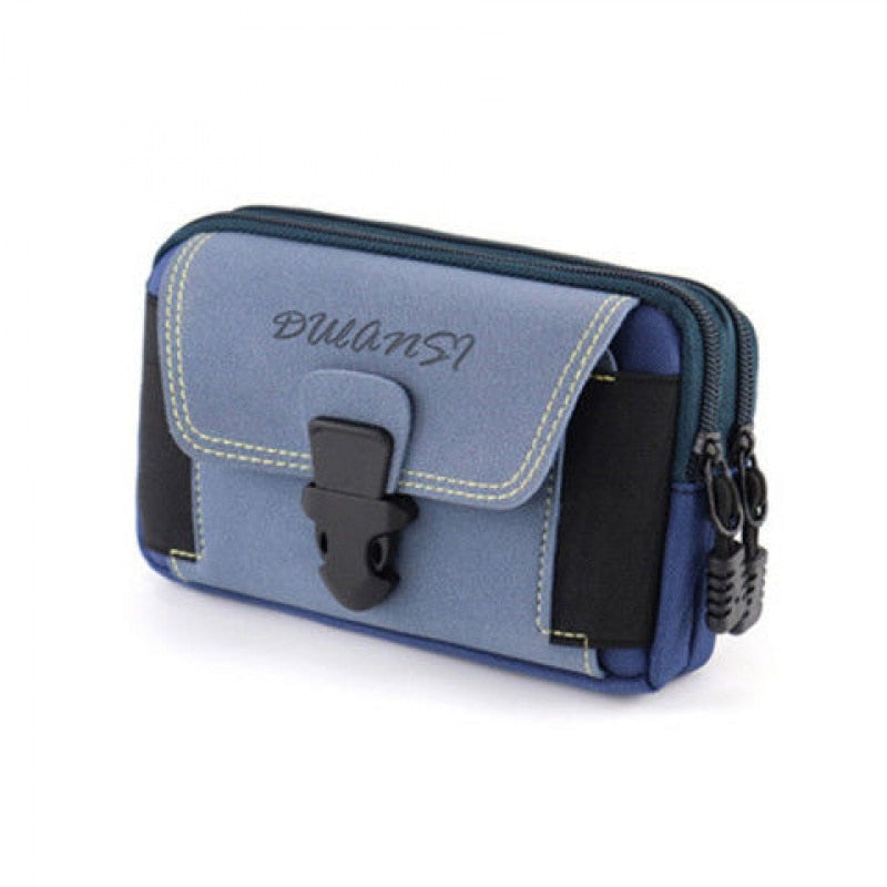 seraCase Waterproof Canvas Waist Mobile Case for 3 Layer Blue HB