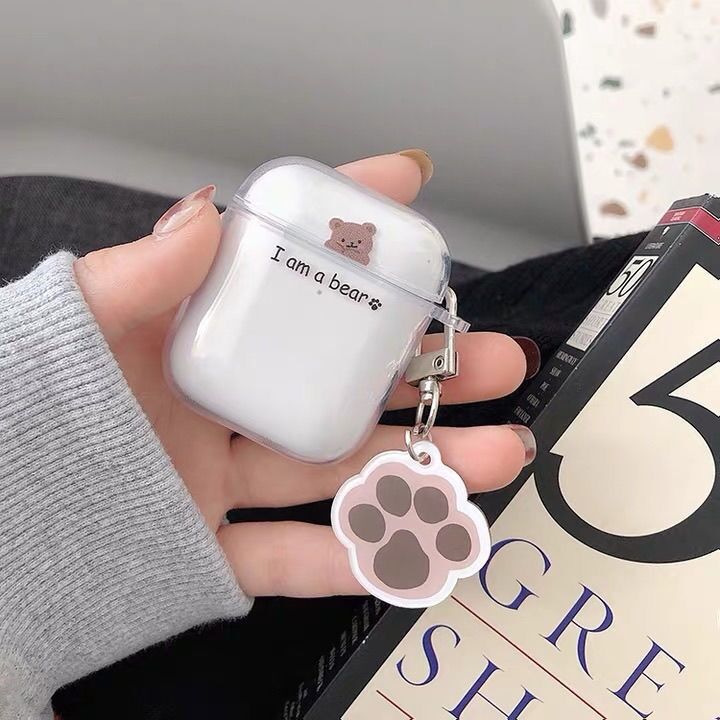 seraCase Cute Floral Clear AirPods Case for AirPods 1 or 2 / 17