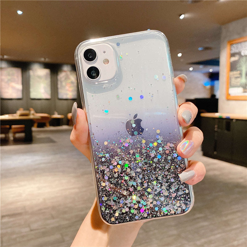 seraCase Glamorous Glittery Gradient iPhone Case for iPhone XS Max / Black