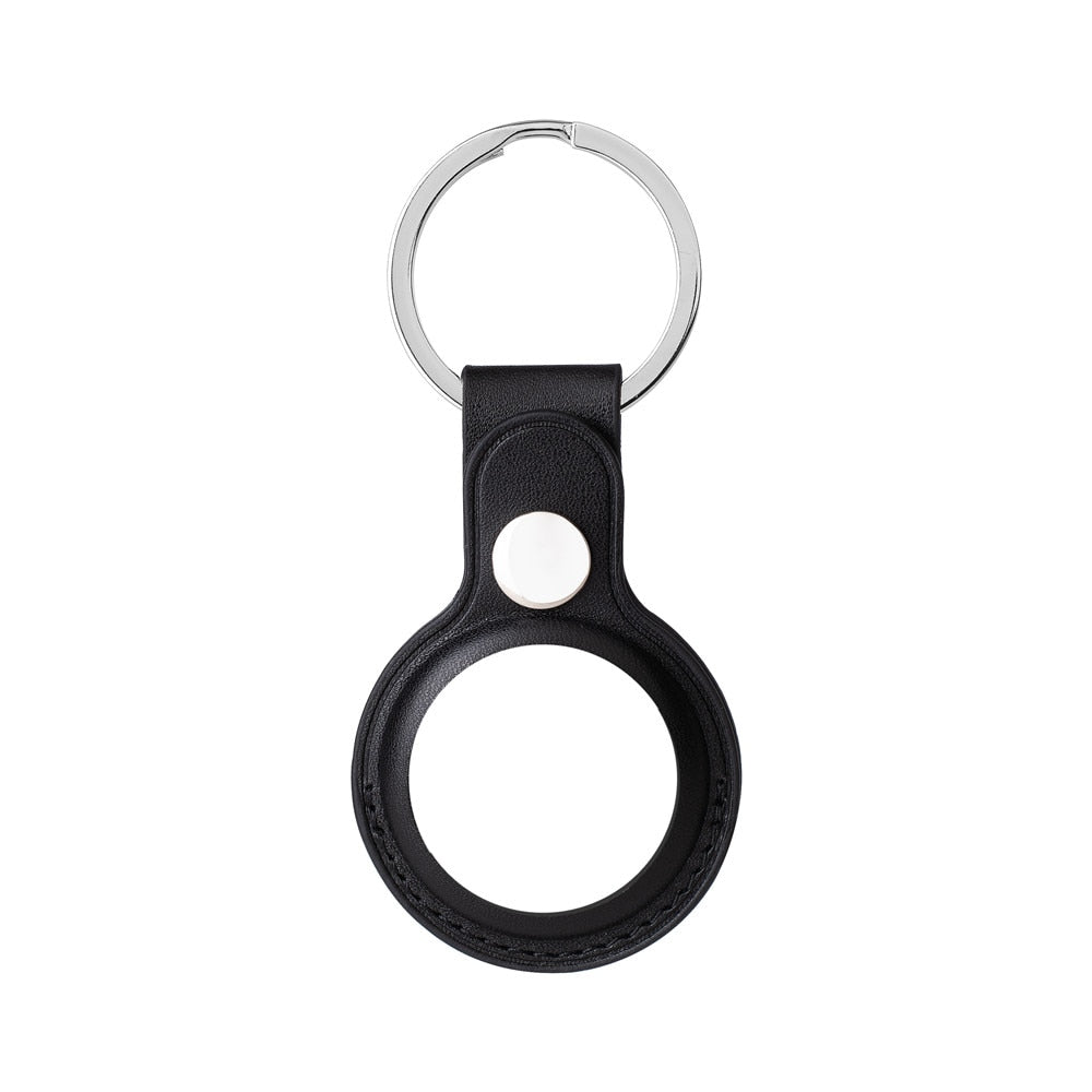 seraCase Leather Keyring for Apple AirTag for Black
