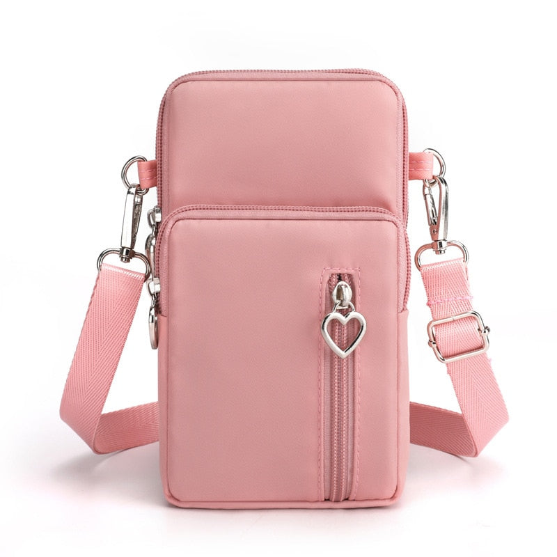 seraCase Shoulder Phone Pouch with Arm Band for Large Pink