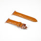seraCase Luxury Italian Leather iWatch Strap for 38MM 40MM 41MM / Light Brown- Rose Gold