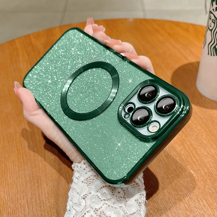 seraCase Glittery Electroplated MagSafe iPhone Case for iPhone 13 / Alpine Green