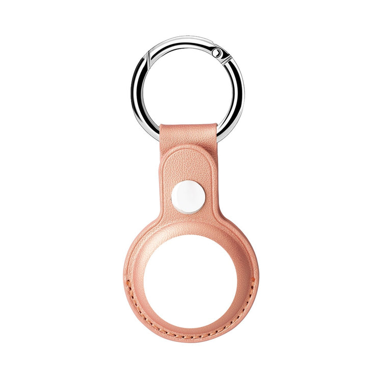seraCase Leather Apple AirTag Key Holder for Rose gold