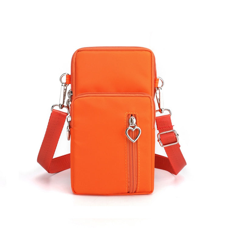 seraCase Shoulder Phone Pouch with Arm Band for Small Orange