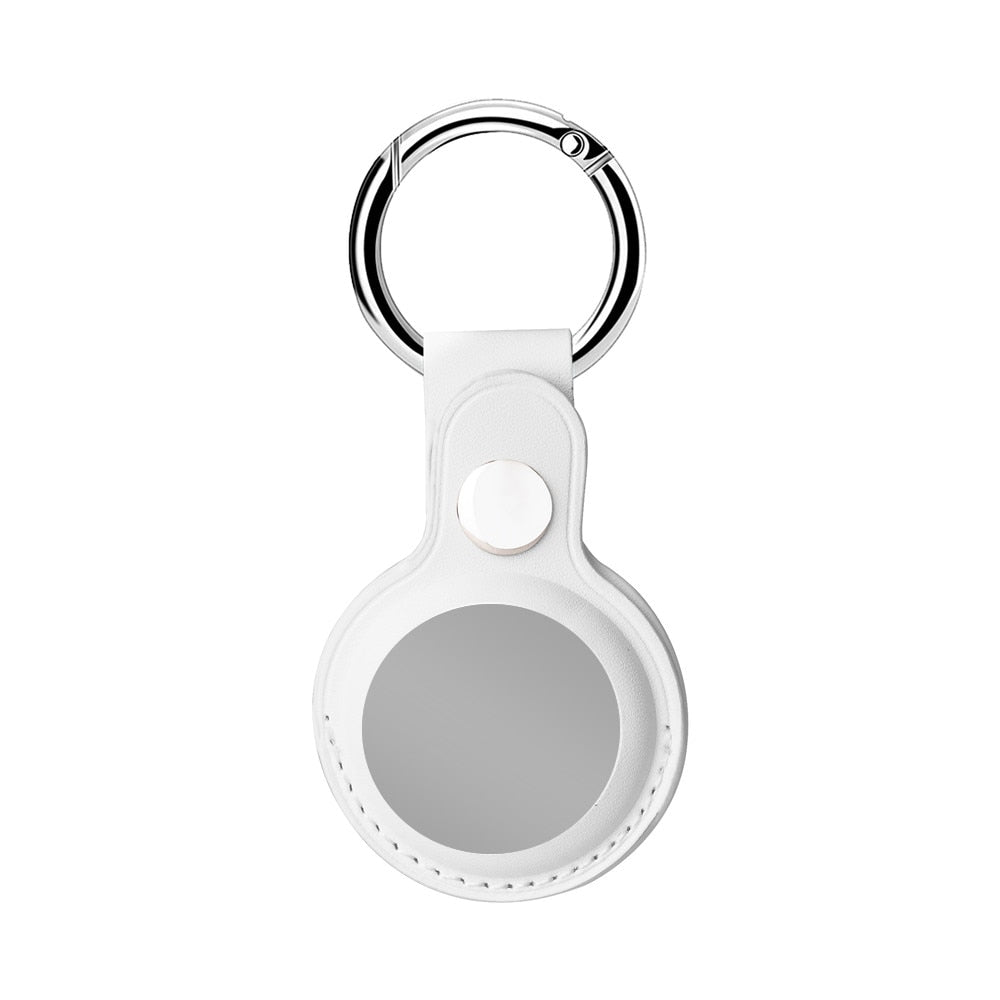 seraCase Leather Apple AirTag Key Holder for White 1
