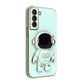seraCase High Quality Cute Astronaut Holder Stand Samsung Case for Samsung S22 / Mint Green