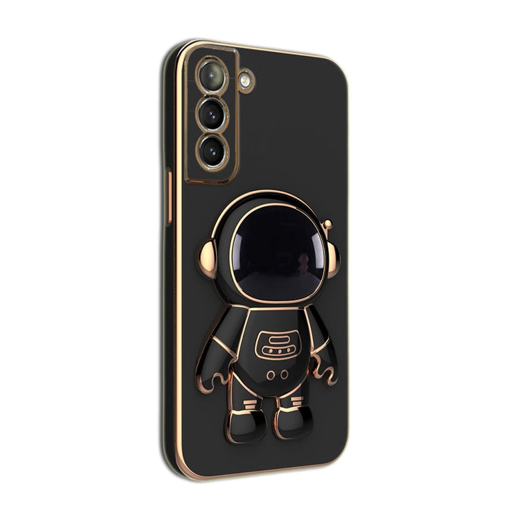 seraCase High Quality Cute Astronaut Holder Stand Samsung Case for Samsung S22 / Black