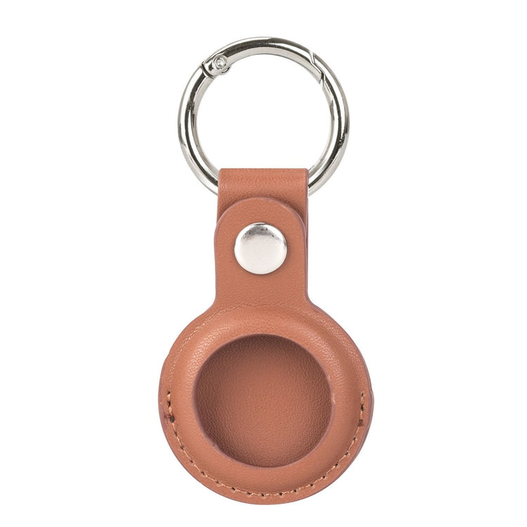 seraCase Leather Apple AirTag Key Holder for Brown 1