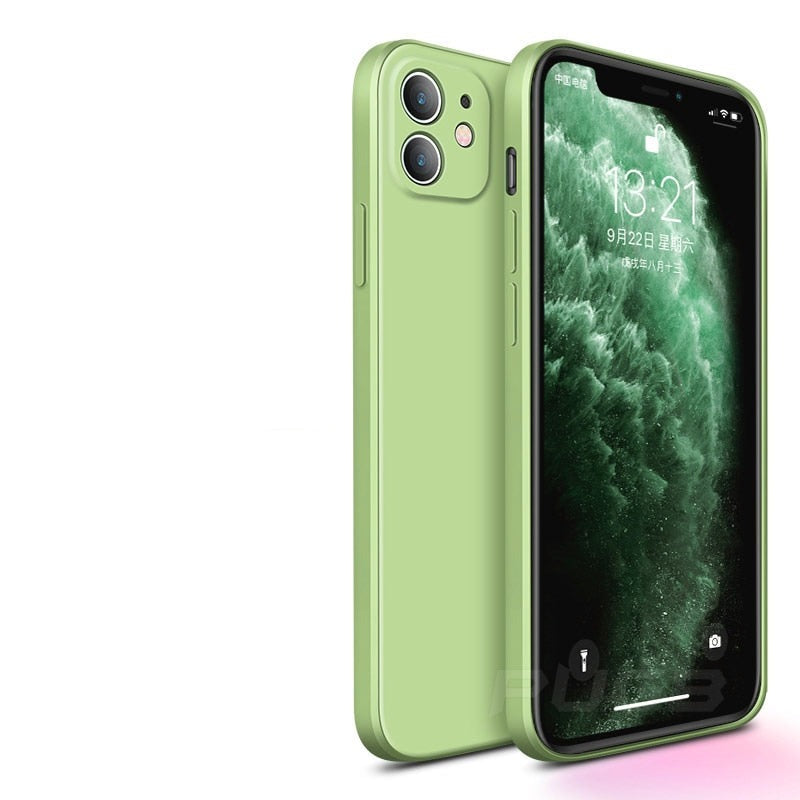 seraCase Colorful Soft Silicone iPhone Case for iPhone 13 Pro Max / Green