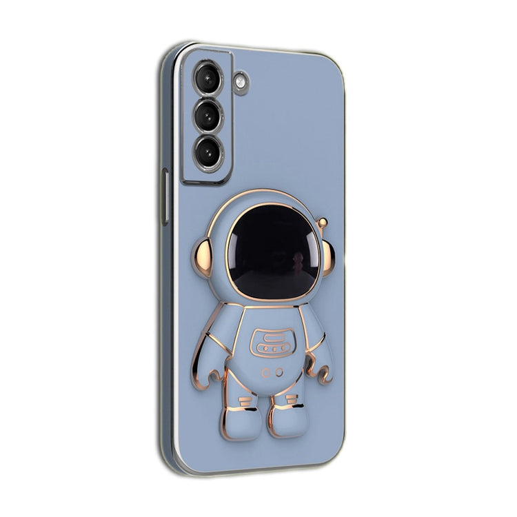 seraCase High Quality Cute Astronaut Holder Stand Samsung Case for Samsung S22 / Blue Grey