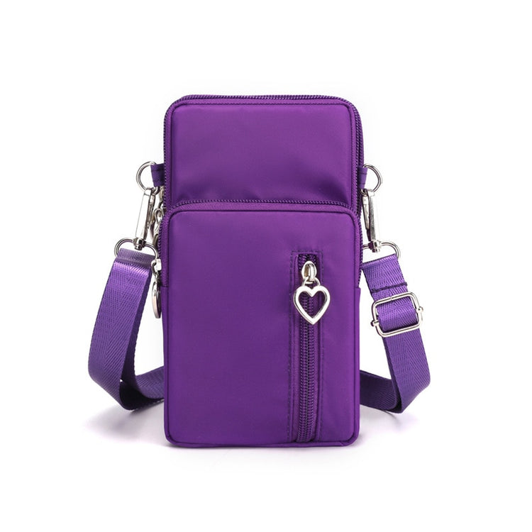 seraCase Shoulder Phone Pouch with Arm Band for Small Light Purple