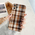 seraCase Woollen Plaid iPhone Case for iPhone 12 / Brown