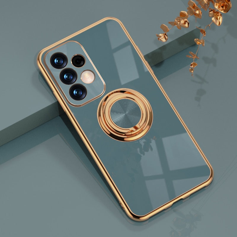 seraCase Cute Electroplated Samsung Case With Ring Holder for