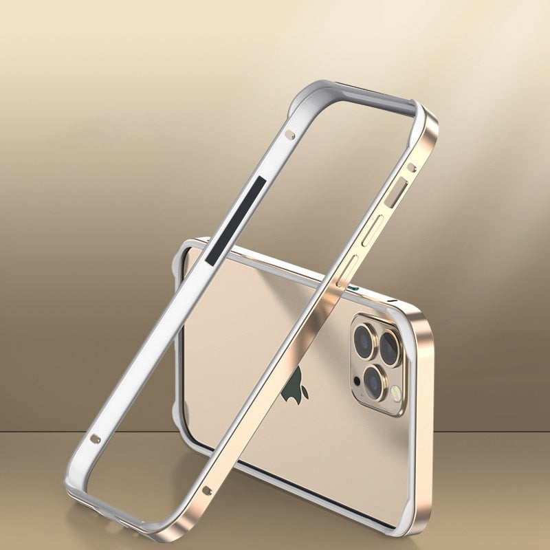seraCase Extra Fine and Sleek Metal Protective iPhone Frame for iPhone 14 Pro Max / Gold