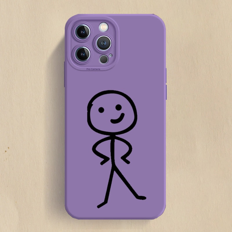 seraCase Fingerup Cartoon iPhone Case for iPhone 14 Pro Max / Purple - 3