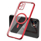 seraCase Color Metal Border Transparent MagSafe iPhone Case for iPhone 14 Pro Max / Red