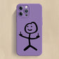 seraCase Fingerup Cartoon iPhone Case for iPhone 14 Pro Max / Purple - 1
