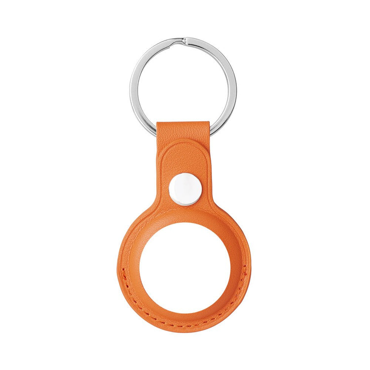 seraCase Leather Keyring for Apple AirTag for Orange