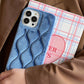 seraCase Plush Fabric iPhone Case for iPhone 14 Pro Max / Light Blue