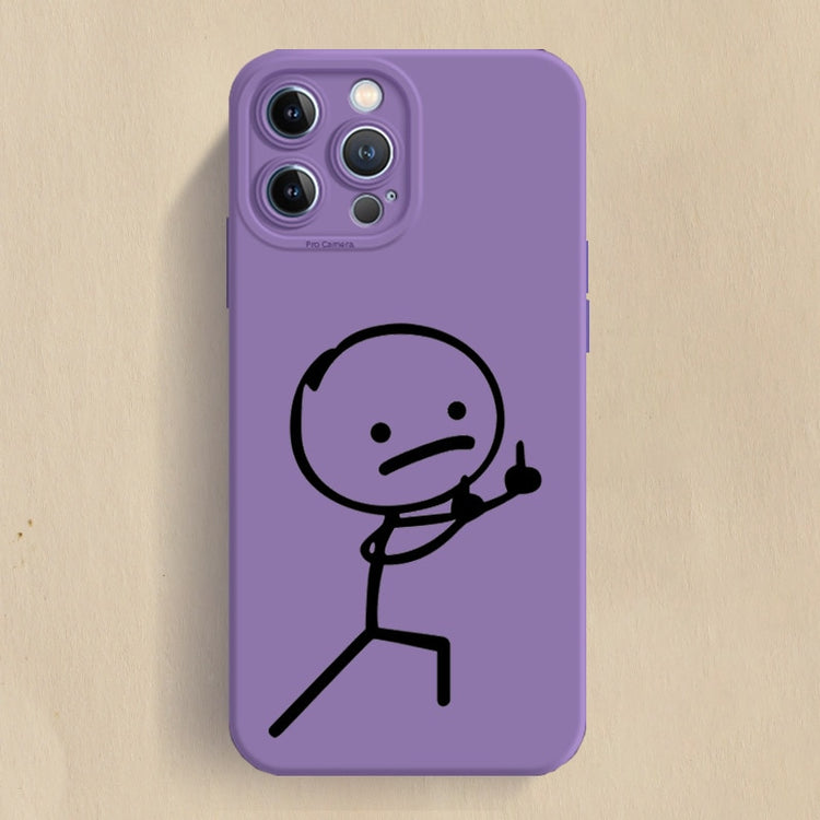 seraCase Fingerup Cartoon iPhone Case for iPhone 14 Pro Max / Purple - 2